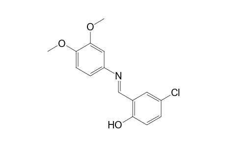 4-(2-Hydroxy-5-chlorobenzylideneamino)veratrole