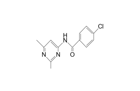 Pyrimidine, 4-p-chlorobenzamido-2,6-dimethyl-