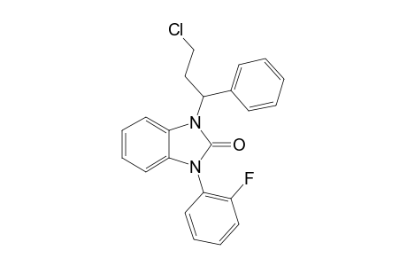 1-(3-CHLORO-1-PHENYLPROPYL)-3-(2-FLUOROPHENYL)-1,3-DIHYDRO-2H-BENZIMIDAZOL-2-ONE