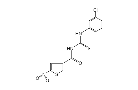 1-(m-chlorophenyl)-3-(5-nitro-3-thenoyl)-2-thiourea