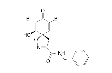 (1'S,5R,6S)-6-Hydroxy-3,5-dibromo-3'-(benzylamido)spiro[4,5-dihydroisoxazole-5,1'-cyclohex-2'-en-4'-one]