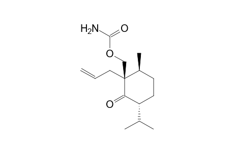 (2R,3S,6R)-2-Carbamoyloxymethyl-3-methyl-2-(3'-propenyl)-6-isopropyl cyclohexanone