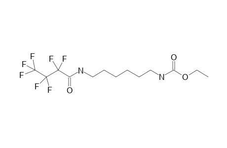 Ethyl 1-[(N-heptafluorobutyryl)amino]hexyl-6-carbamate