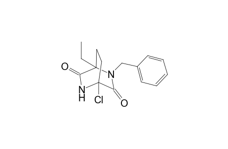 4-Chloro-2-benzyl-1-ethyl-2,5-diazabicyclo[2.2.2[octane-3,6-dione