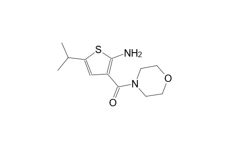 5-isopropyl-3-(4-morpholinylcarbonyl)-2-thiophenamine