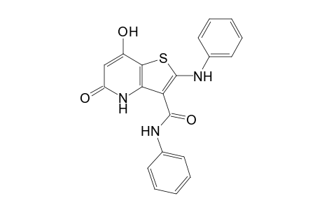 7-hydroxy-5-oxo-N-phenyl-2-(phenylamino)-4,5-dihydrothieno[3,2-b]pyridine-3-carboxamide