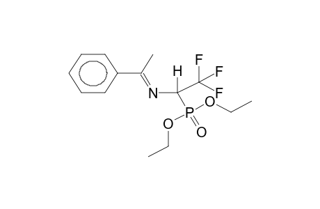 DIETHYL 1-(ALPHA-METHYLBENZYLIDENAMINO)-2,2,2-TRIFLUOROETHYLPHOSPHONATE