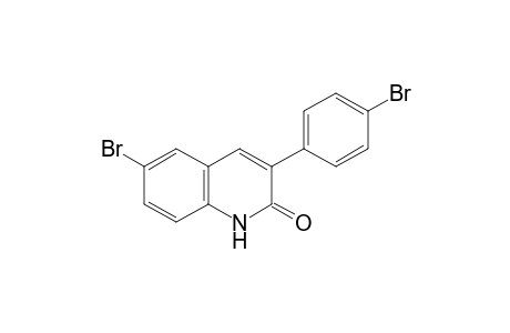 6-Bromo-3-(4-bromophenyl)quinolin-2(1H)-one