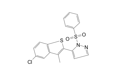 5-(5-chloro-3-methylbenzo[b]thien-2-yl)-1-(phenylsulfonyl)pyrazole