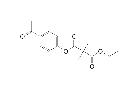 Dimethylmalonic acid, 4-acetylphenyl ethyl ester