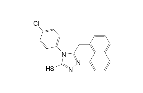 4-(4-Chlorophenyl)-3-(1-naphthalenylmethyl)-1H-1,2,4-triazole-5-thione