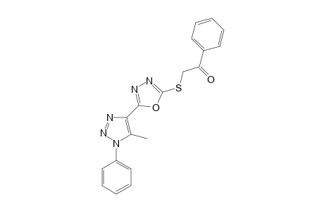 2-(5-(5-methyl-1-phenyl-1H-1,2,3-triazol-4-yl)-1,3,4-oxadiazol-2-ylthio)-1-phenylethanone