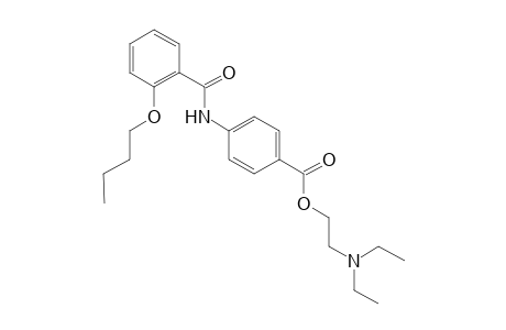p-(o-butoxybenzamido)benzoic acid, 2-(diethylamino)ethyl ester