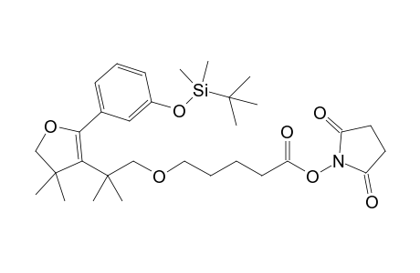 N-Hydroxysuccinimide ester of 5-(3-tert-butyldimethylsilyloxyphenyl)-4-(7-carboxy-1,1-dimethyl-3-oxaheptyl)-3,3-dimethyl-2,3-dihydrofuran