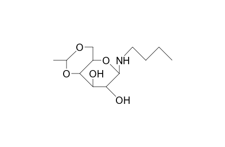 N-Butyl-4,6-O-ethylidene-B-D-glucosylamine