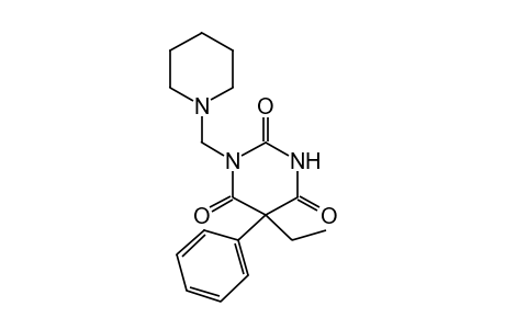 5-ethyl-5-phenyl-1-(piperidinomethyl)barbituric acid