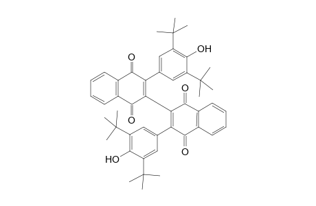 3,3-bis-[3',5'-di(t-Butyl)-4'-hydroxyphenyl)-2,2'-bis(1",4"-naphthoquinone)