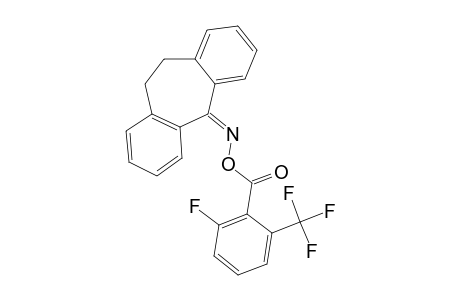 O-(2-FLUORO-6-TRIFLUOROMETHYL-BENZOYL)-5-OXIMINO-10,11-DIHYDRO-5H-DIBENZO-[A,D]-CYCLOHEPTENE