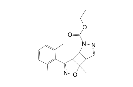 1-METHYL-4-(2',6'-DIMETHYL-PHENYL)-7-ETHOXYCARBONYL-3,7,8-THIAZA-2-OXATRICYCLO-[3.3.0(1.5).0(6,10)]-3,8-DECADIENE