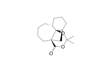 (1S*,2S*,6R*,11R*)-14,14-Dimethyl-13,15-dioxatetracyclo[9.4.0.1(2,11).0(1,6)]hexadecan-12-one