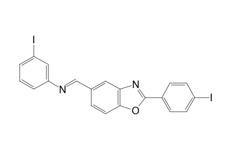 2-(4-Iodophenyl)-5-(3-iodobenzylideneamino)benzoxazole