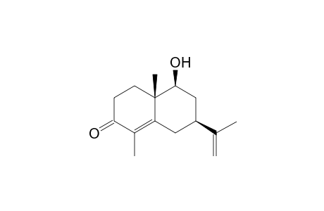 3-Oxo-9-.beta.-hydroxy-4,11(12)-dien-7-.alpha.H-eudesmane