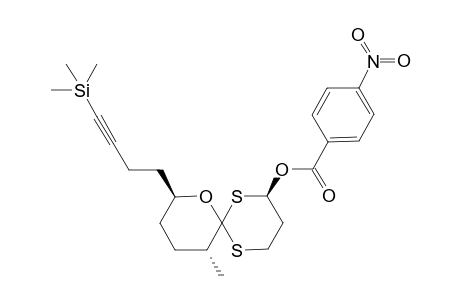 (8S,11R)-11-Methyl-8-[(2R)-4-trimetrhylsilylbut-3-ynyl]-7-oxa-1,5-dithiaspiro[5.5]undecane-2-yl p-nitrobenzoate ester