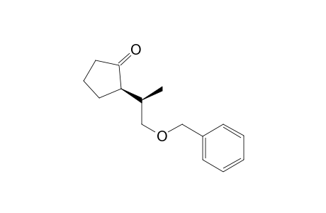 (2R)-2-[(1R)-2-benzoxy-1-methyl-ethyl]cyclopentanone