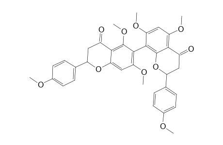 6-[4-keto-5,7-dimethoxy-2-(4-methoxyphenyl)chroman-8-yl]-5,7-dimethoxy-2-(4-methoxyphenyl)chroman-4-one