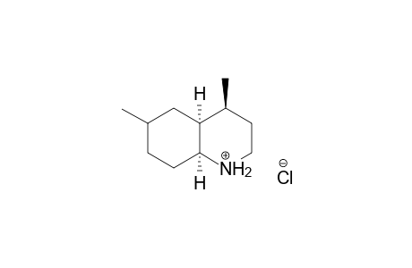 (4S,4aS,8aS)-4,6-Dimethyldecahydroquinolinium chloride