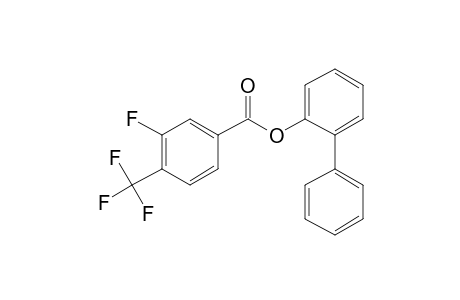 3-Fluoro-4-trifluoromethylbenzoic acid, 2-biphenyl ester