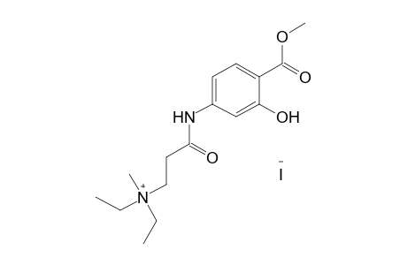 {2-[(4-CARBOXY-3-HYDROXYPHENYL)CARBAMOYL]ETHYL}DIETHYLMETHYLAMMONIUM IODIDE,METHYL ESTER