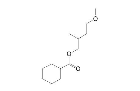 Cyclohexanecarboxylic acid, 4-methoxy-2-methylbutyl ester