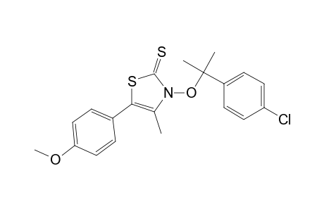 3-[2-(4-Chlorophenyl)-prop-2-oxy]-5-(4-methoxyphenyl)-4-methylthiazole-2(3H)-thione