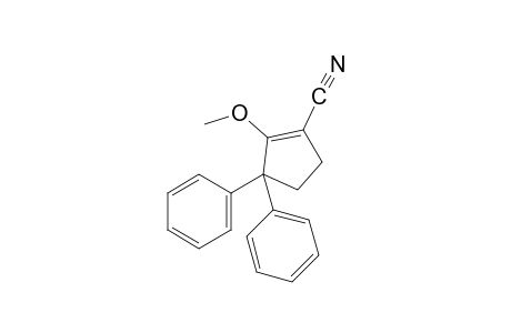 3,3-diphenyl-2-methoxy-1-cyclopentene-1-carbonitrile