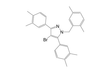 4-bromo-1-(2,5-dimethylbenzyl)-3,5-bis(3,4-dimethylphenyl)-1H-pyrazole