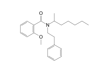 Benzamide, 2-methoxy-N-(2-phenylethyl)-N-(2-heptyl)-