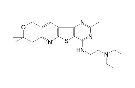 N,N-diethyl-N'-(3,8,8-trimethyl-8,9-dihydro-6H-7-oxa-11-thia-2,4,10-triaza-benzo[b]fluoren-1-yl)-ethane-1,2-diamine