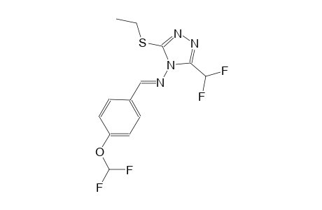 N-{(E)-[4-(difluoromethoxy)phenyl]methylidene}-3-(difluoromethyl)-5-(ethylsulfanyl)-4H-1,2,4-triazol-4-amine