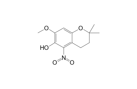 7-methoxy-2,2-dimethyl-5-nitrochroman-6-ol