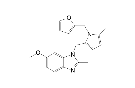 6-Methoxy-2-methyl-1-{[1-furfuryl-1H-5-methylpyrrol-2-yl]methyl}-1H-benzimidazole