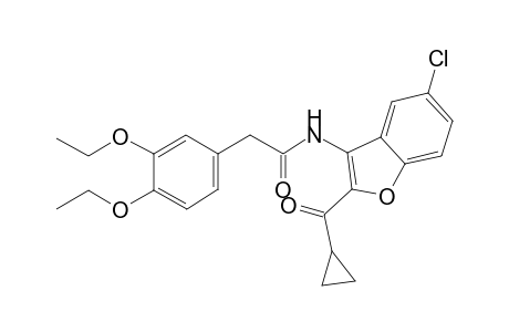 benzeneacetamide, N-[5-chloro-2-(cyclopropylcarbonyl)-3-benzofuranyl]-3,4-diethoxy-