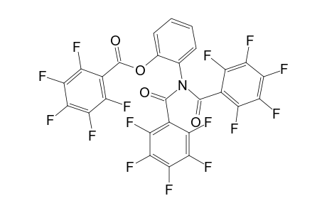 Pentafluorbenzoesaeure-[di-(n-pentafluorbenzoyl)-O-aminophenyl]-ester