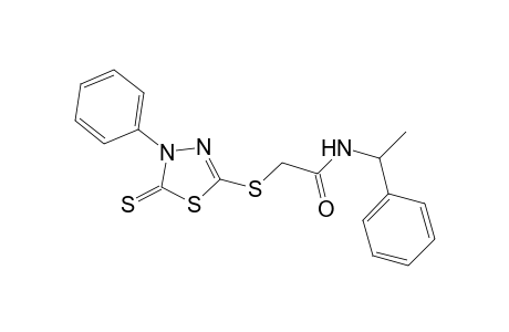 N-(1-Phenyl-ethyl)-2-(4-phenyl-5-thioxo-4,5-dihydro-[1,3,4]thiadiazol-2-ylsulfanyl)-acetamide