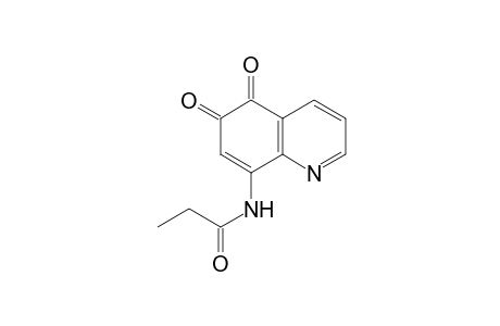 N-(5,6-diketo-8-quinolyl)propionamide