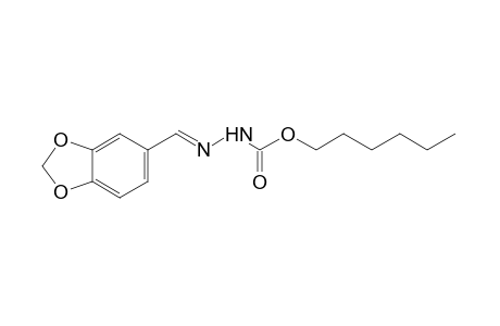 3-Piperonylidenecarbazic acid, hexyl ester