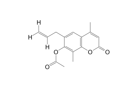 6-allyl-4,8-dimethyl-7-hydroxycoumarin, acetate