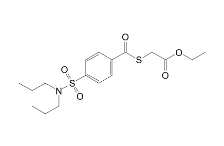 p-(dipropylsulfamoyl)benzoic acid, ester with mercaptoacetic acid, ethyl ester