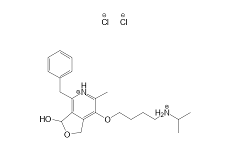 Furo[3,4-c]pyridin-3-ol, 1,3-dihydro-6-methyl-7-[4-[(1-methylethyl)amino]butoxy]-4-(phenylmethyl)-, chloride