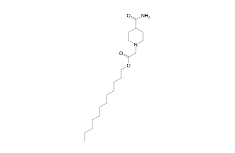 4-carbamoyl-1-piperidineacetic acid, dodecyl ester